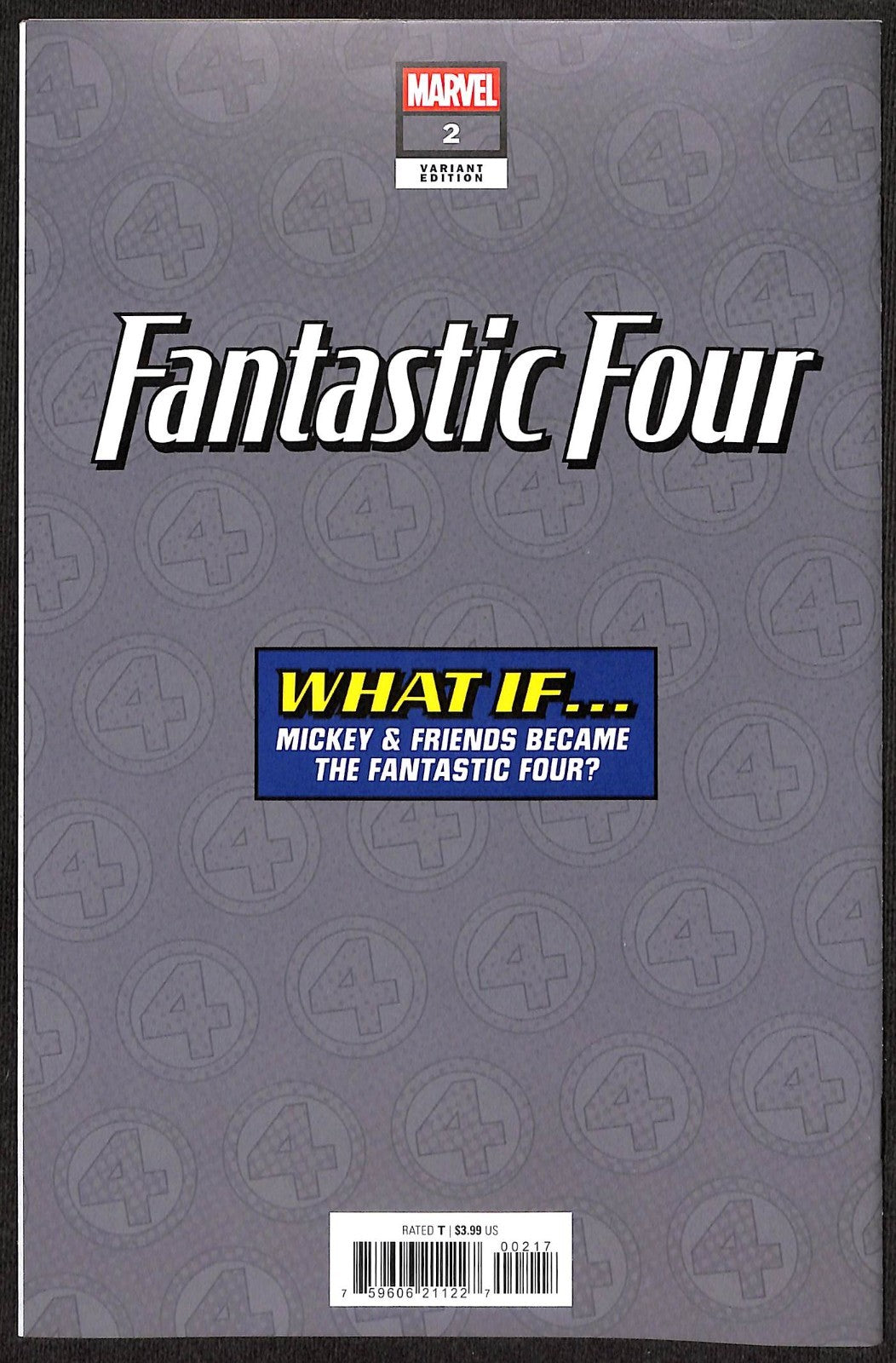 Fantastic Four #2 Alessandro Pastrovicchio Disney What If 1:100 Variant1