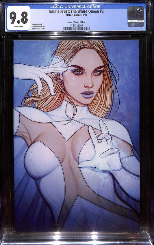 Emma Frost the White Queen #2 Jenny Frison 1:100 Virgin Variant CGC 9.80