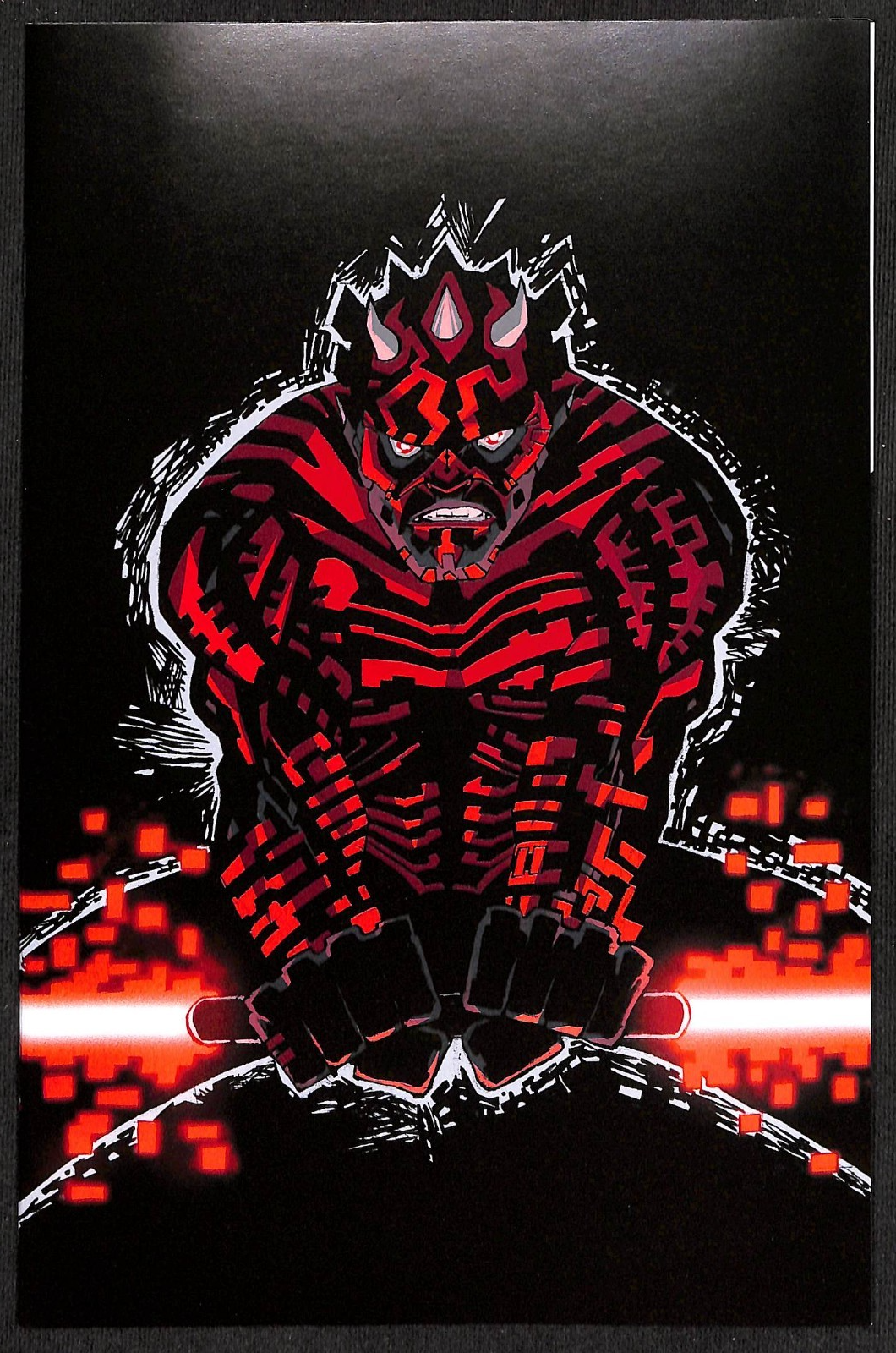 Star Wars Darth Maul Black White and Red #1 Frank Miller 1:100 Virgin Variant0