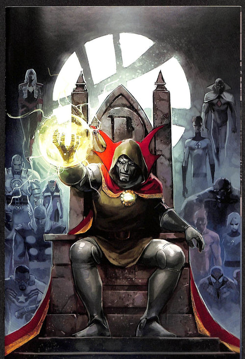 One World Under Doom #1 Rod Reis 1:25 2nd Print Virgin Variant0