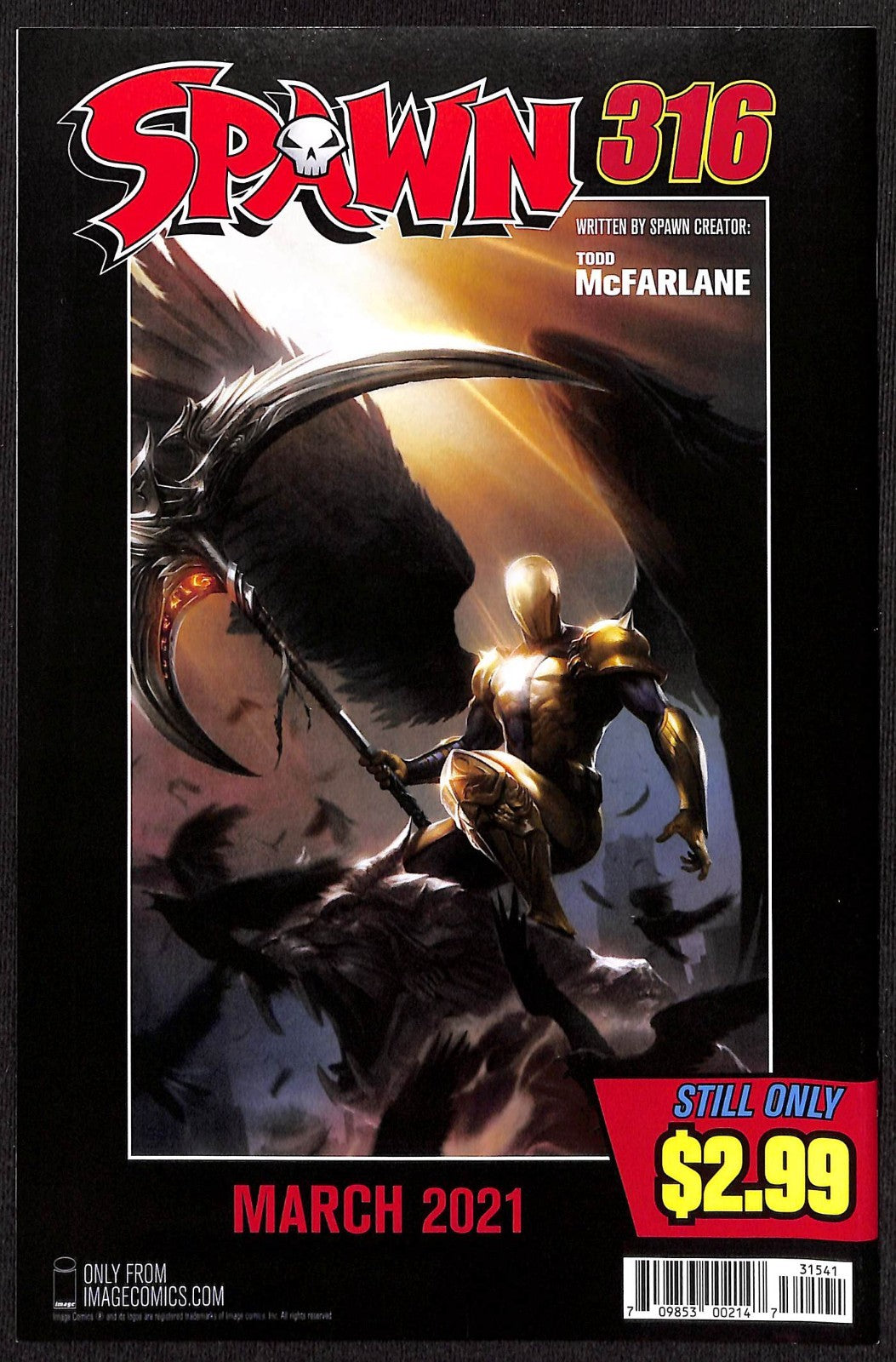 Spawn #315 Greg Capullo 1:50 Variant1