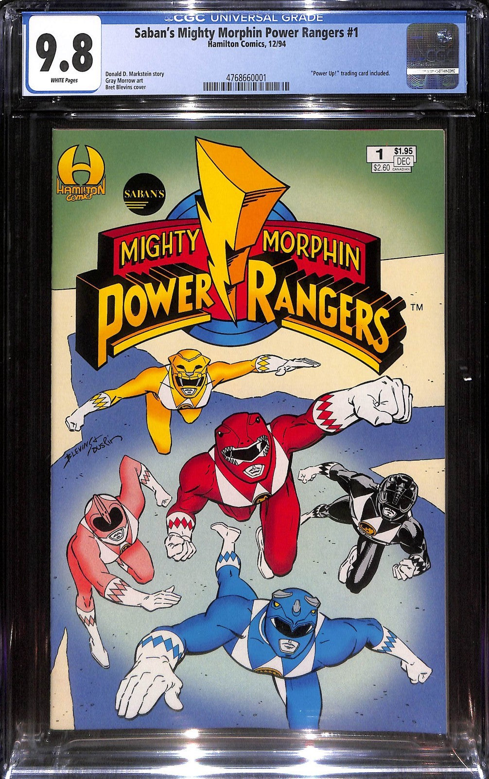 Saban's Mighty Morphin Power Rangers #1 1st App of the Power Rangers CGC 9.80