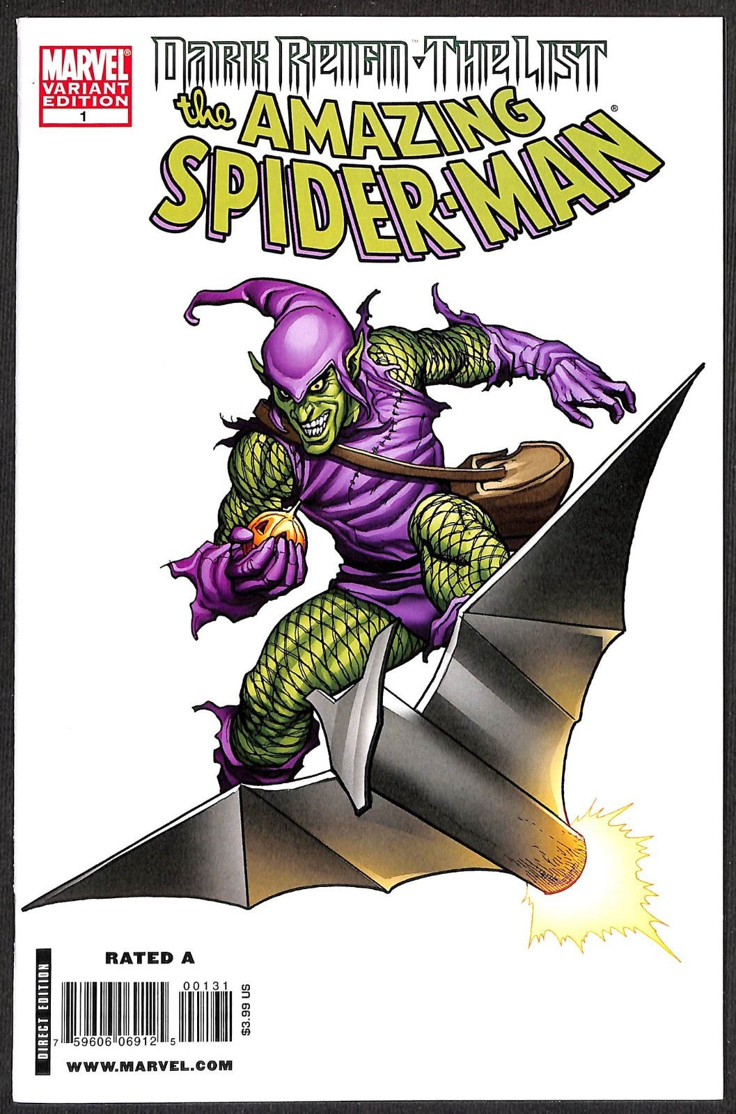 Dark Reign The List Amazing Spider-Man #1 Frank Cho 1:200 Villain Variant0