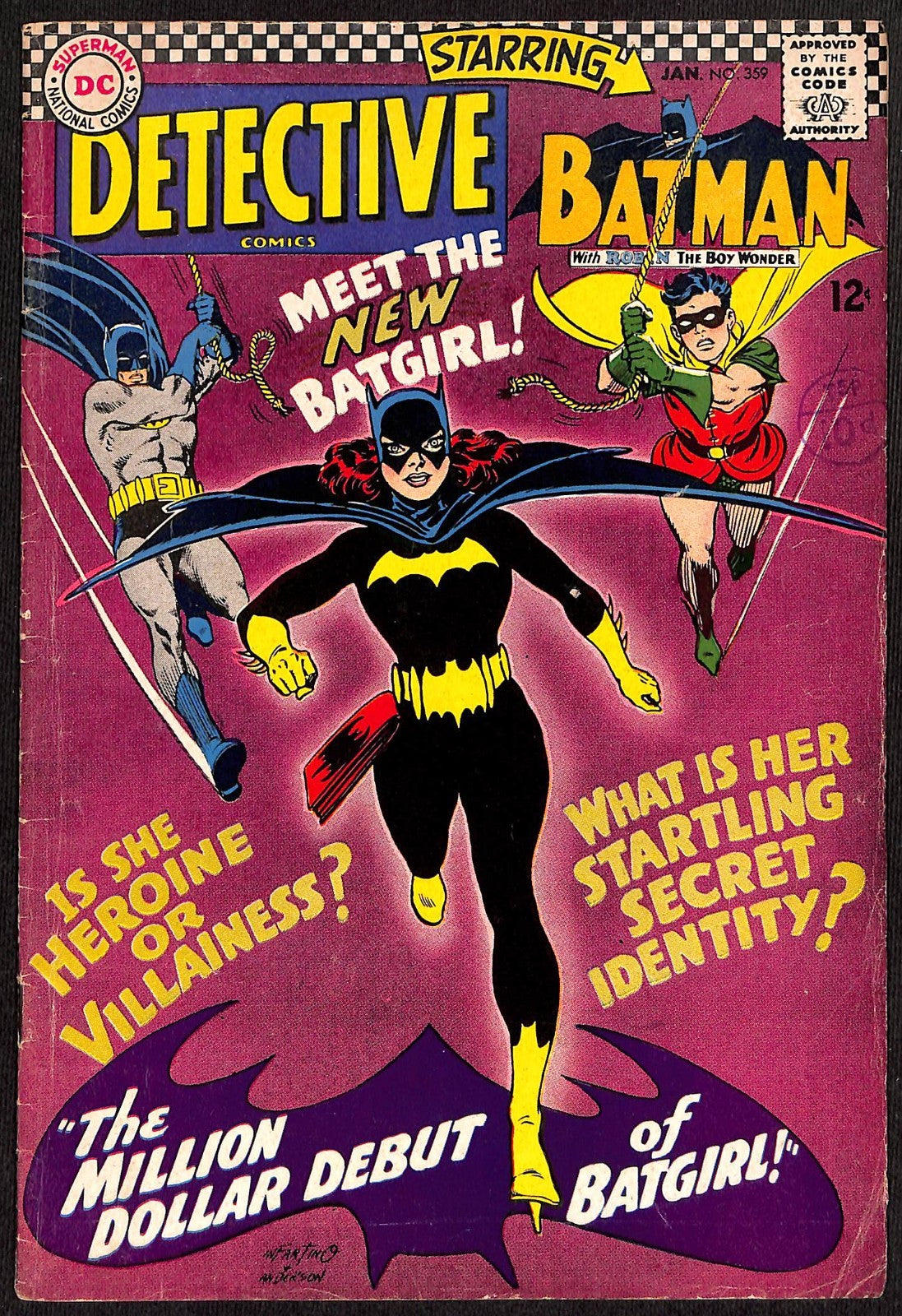 Detective Comics #359 1st App Barbara Gordon as Batgirl VG+0
