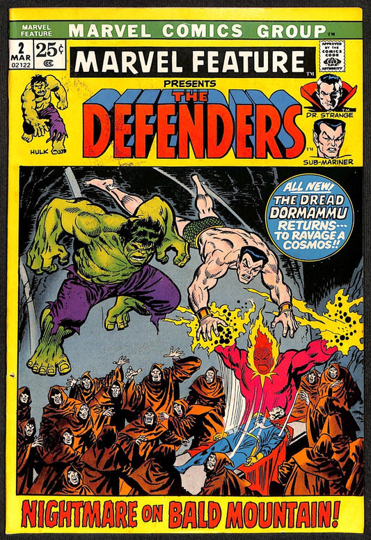 Marvel Feature #2 2nd App Defenders FN+0