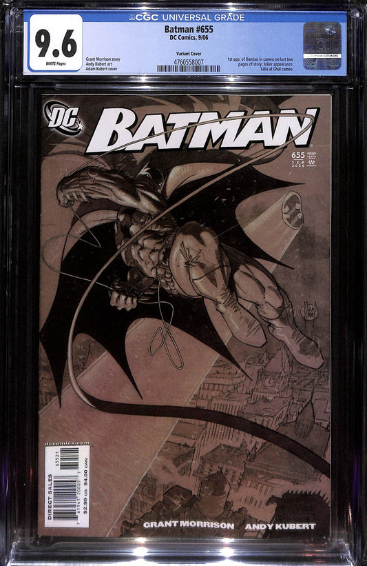 Batman #658 Andy Kubert 1:10 Variant 1st App Damian Wayne CGC 9.60
