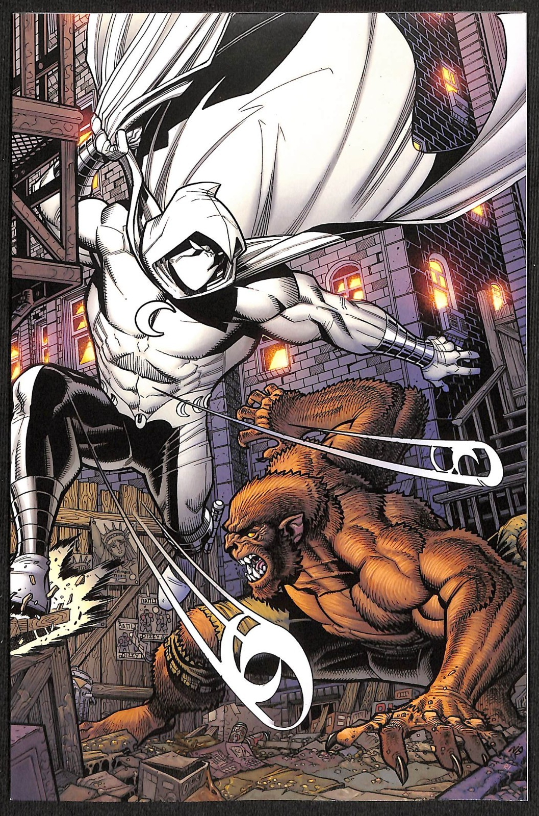 Moon Knight vs. Werewolf by Night Marvel Tales #1 Bradshaw 1:50 Virgin Variant0