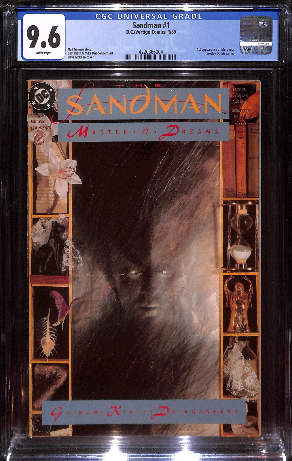 Sandman #1 1st App Morpheus CGC 9.60