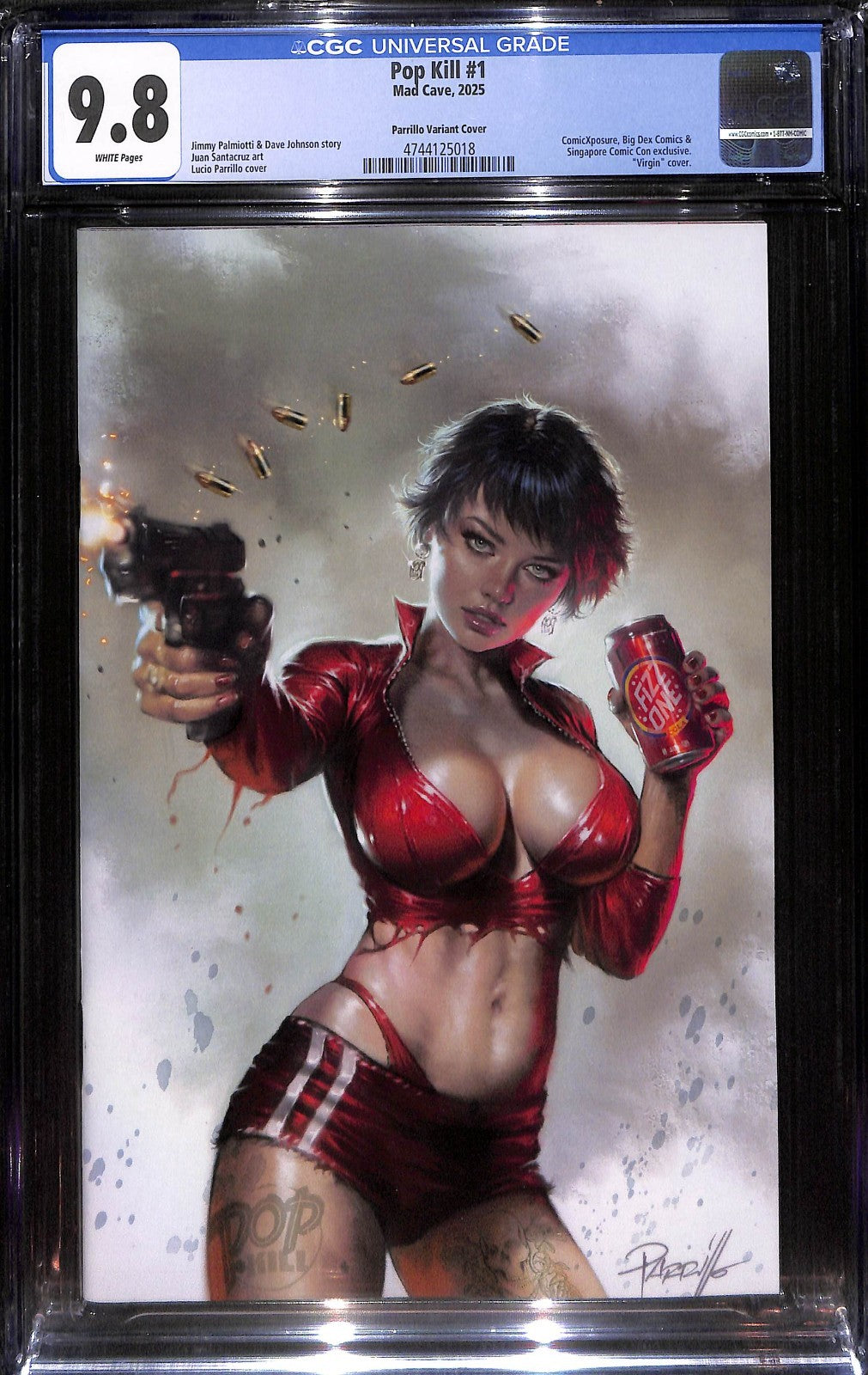 Pop Kill #1 Lucio Parrillo Singapore Comic Con Virgin Variant Ltd 500 CGC 9.80