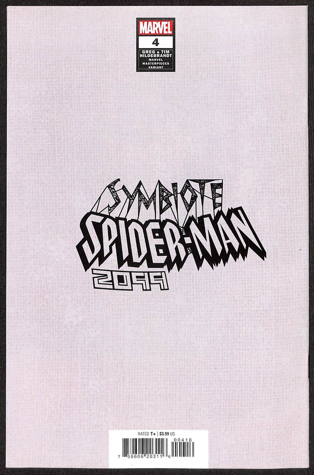 Symbiote Spider-Man 2099 #4 Greg Hildebrandt 1:50 Masterpieces Variant1