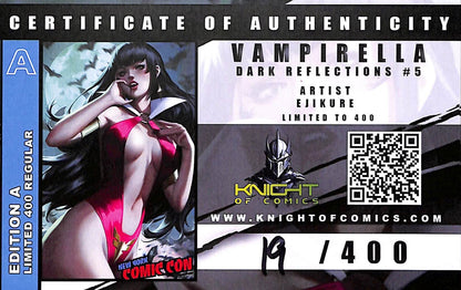 Vampirella Dark Reflections #5 NYCC Ejikure Virgin Variant Ltd 400 with COA2