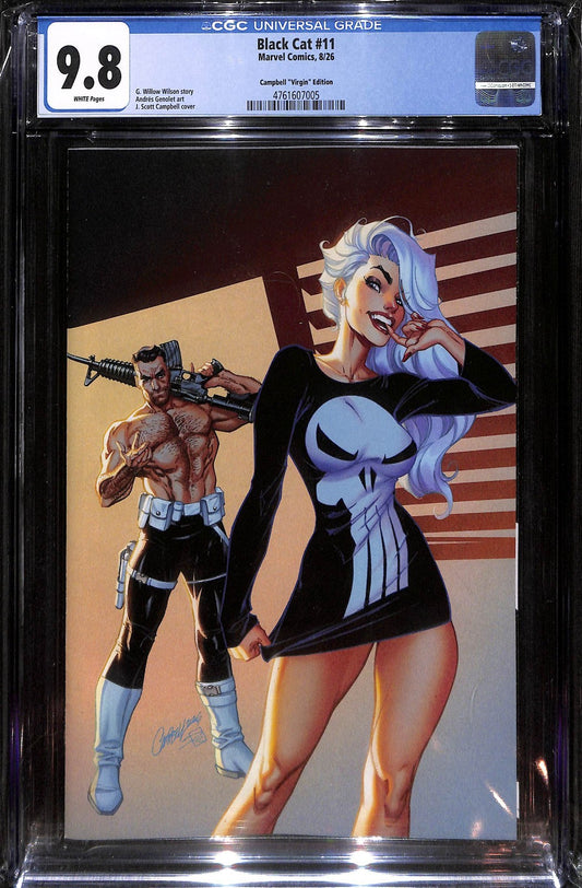 Black Cat #11 J Scott Campbell 1:100 Virgin Variant CGC 9.80