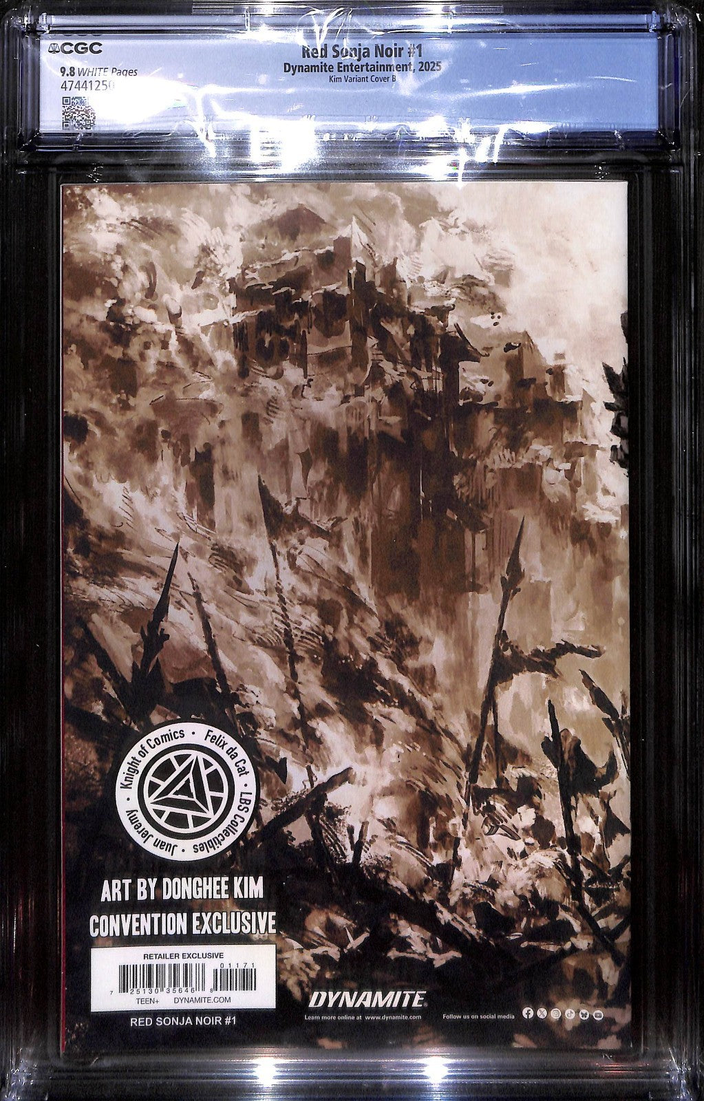 Red Sonja Noir #1 Donghee Kim Heroescon Variant Ltd 400 CGC 9.81