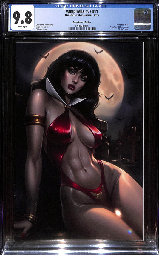 Vampirella #11 Plinikova Megacon Virgin Variant Ltd 500 CGC 9.80