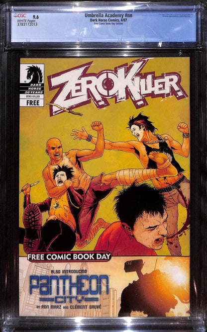 Umbrella Academy Zero Killer FCBD 1st App Umbrella Academy CGC 9.61