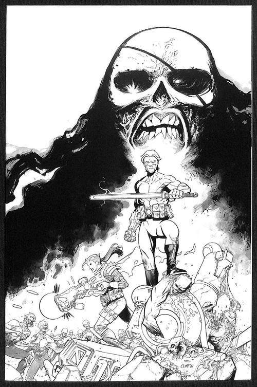 Skybound X #2 1:25 Cliff Rathburn Variant0