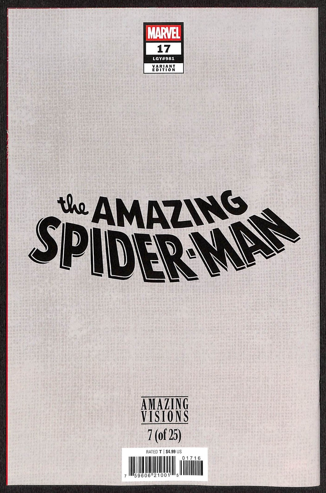 Amazing Spider-Man #17 Lee Bermejo 1:100 Virgin Variant1