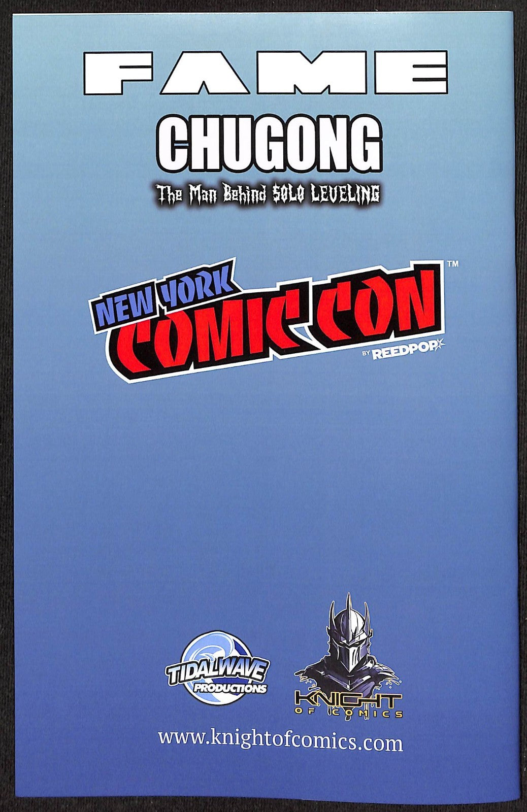 Fame: Chugong Solo Leveling #1 Donghee Kim NYCC Virgin Variant Ltd 1/501