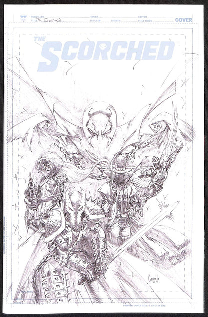Scorched #1 Greg Capullo 1:50 Sketch Variant0