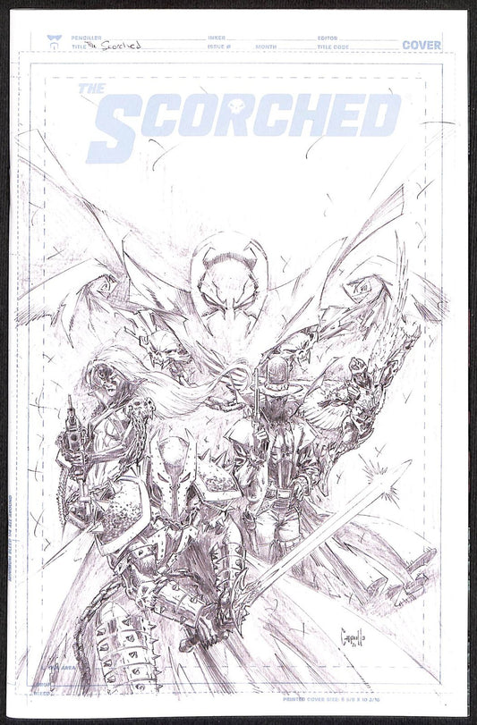 Scorched #1 Greg Capullo 1:50 Sketch Variant0