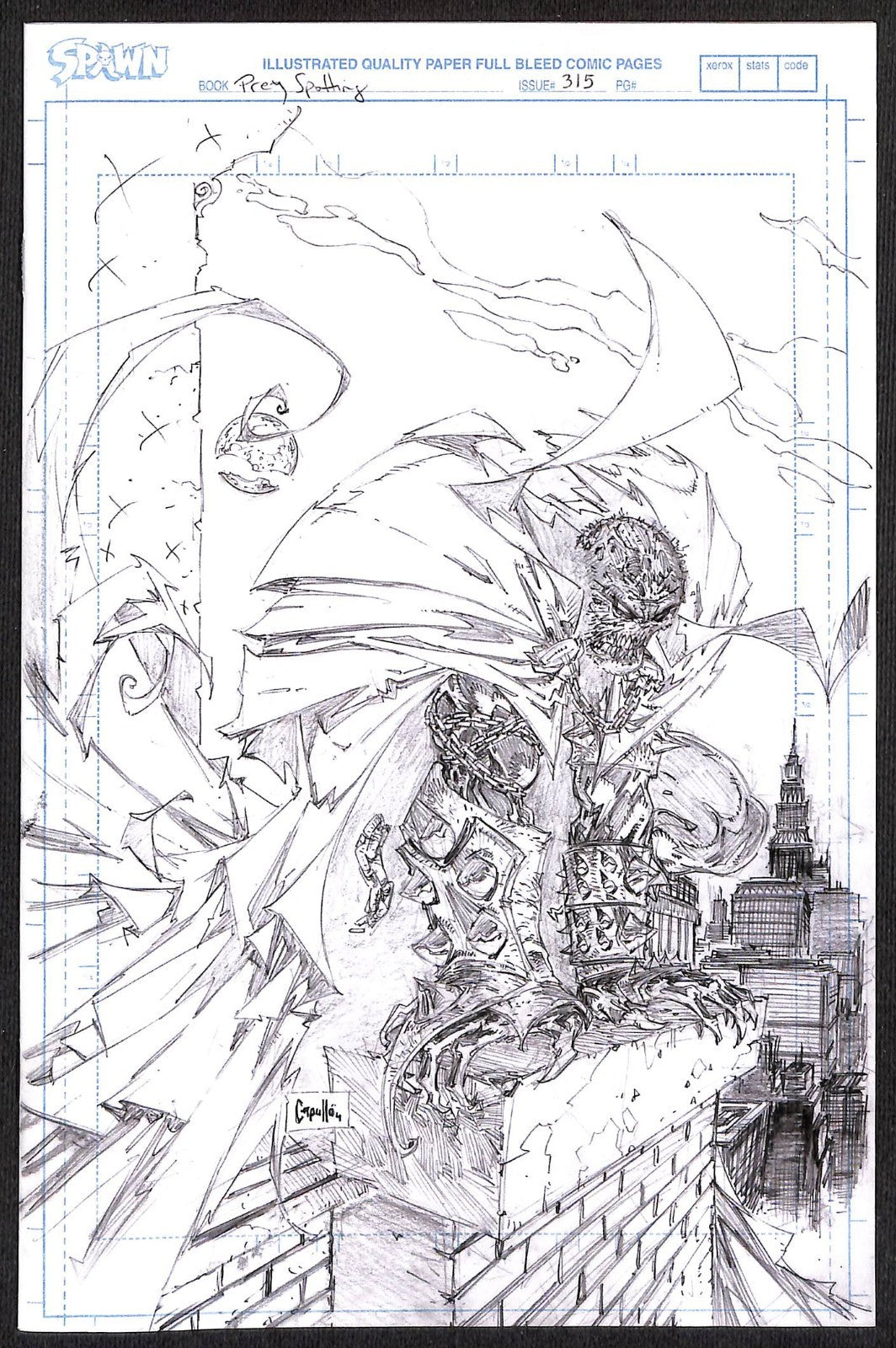 Spawn #315 Greg Capullo 1:50 Variant0