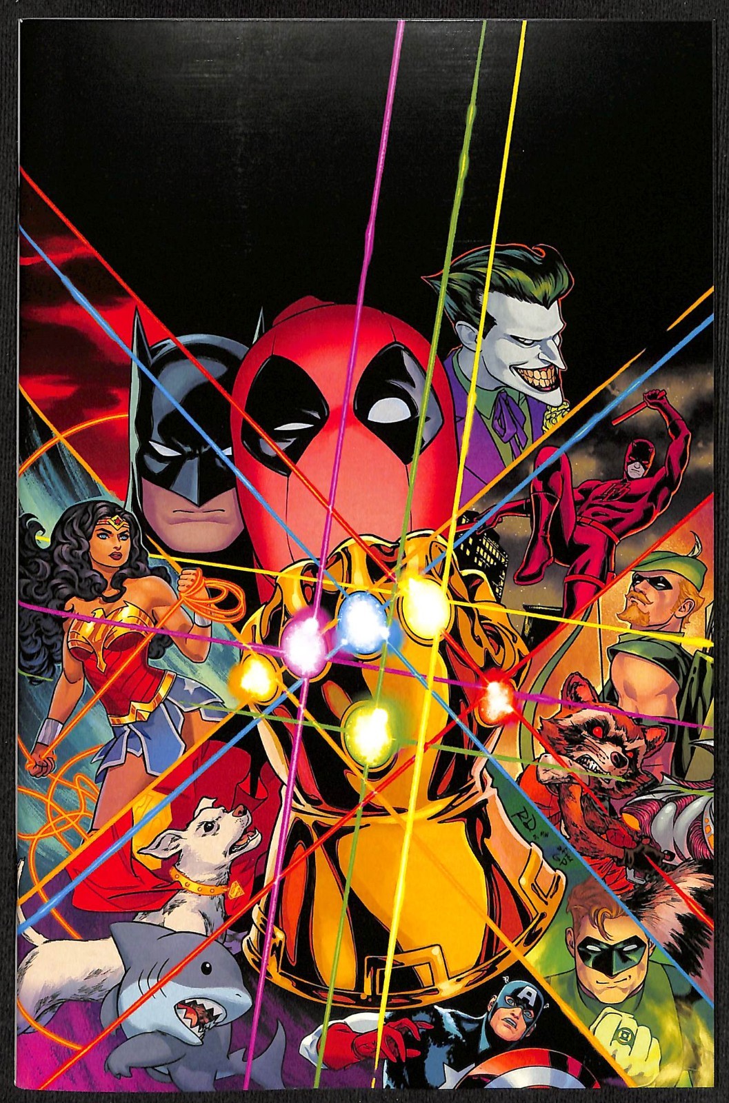 Deadpool Batman #1 Russell Dauterman 1:25 3rd Print Virgin Variant0