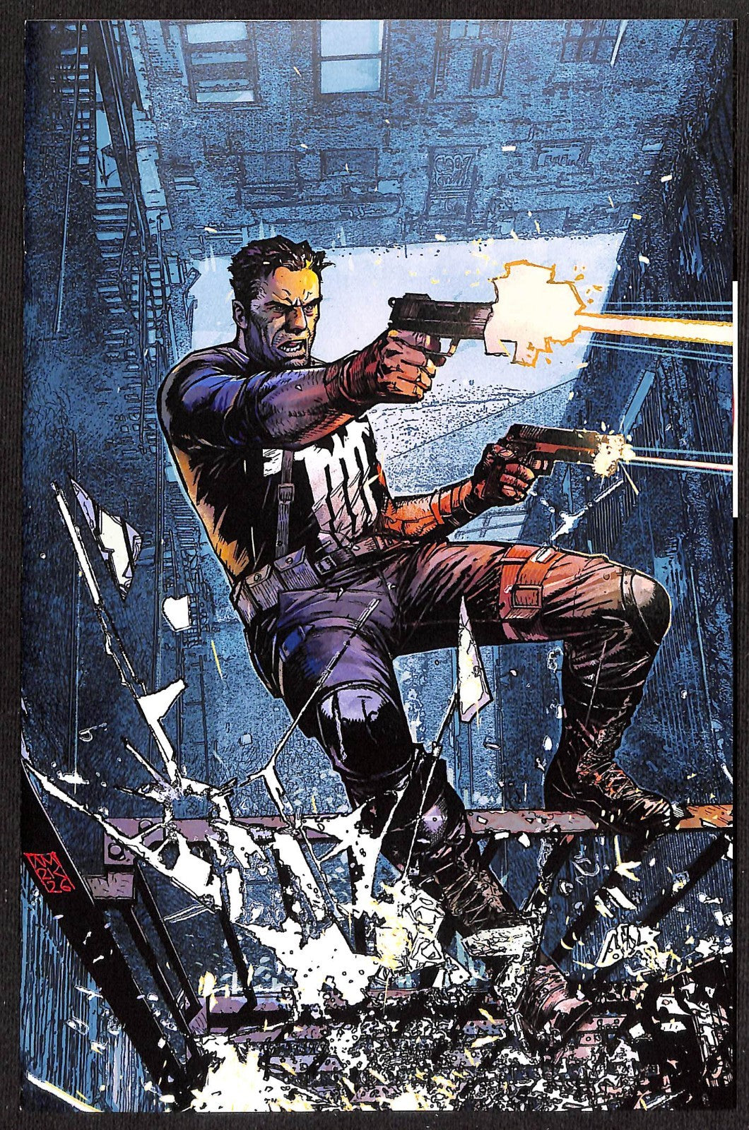 Punisher #1 Alex Maleev 1:25 2nd Print Virgin Variant0