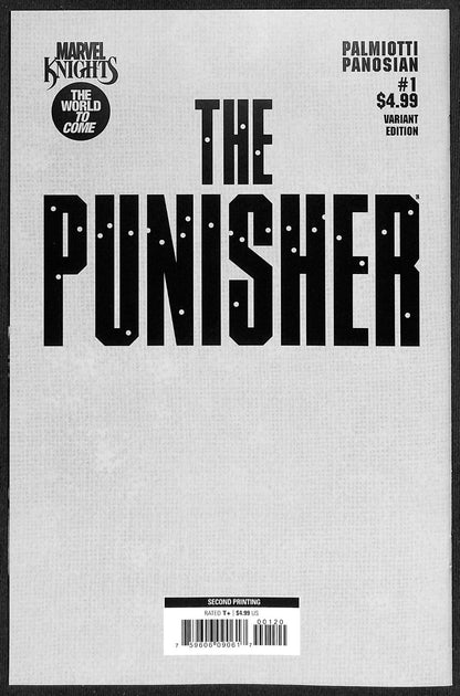 Marvel Knights Punisher #1 David Marquez 1:25 2nd Print Virgin Variant1