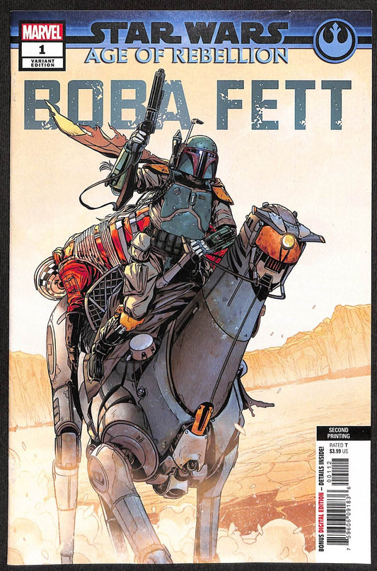 Star Wars Age of Rebellion Boba Fett #1 2nd Print Variant0