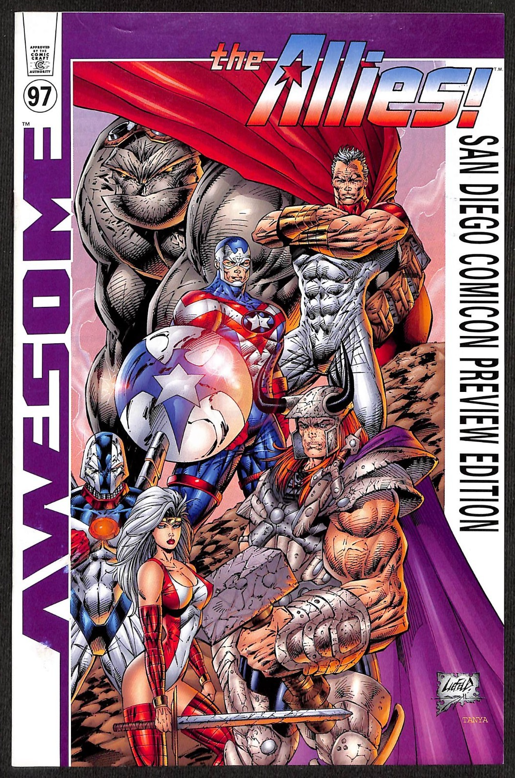 Awesome Comics The Allies San Diego Comic Con Preview Edition 19970