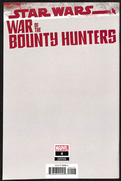 Star Wars: War of the Bounty Hunters #4 JTC 1st Print Negative Space Variant1