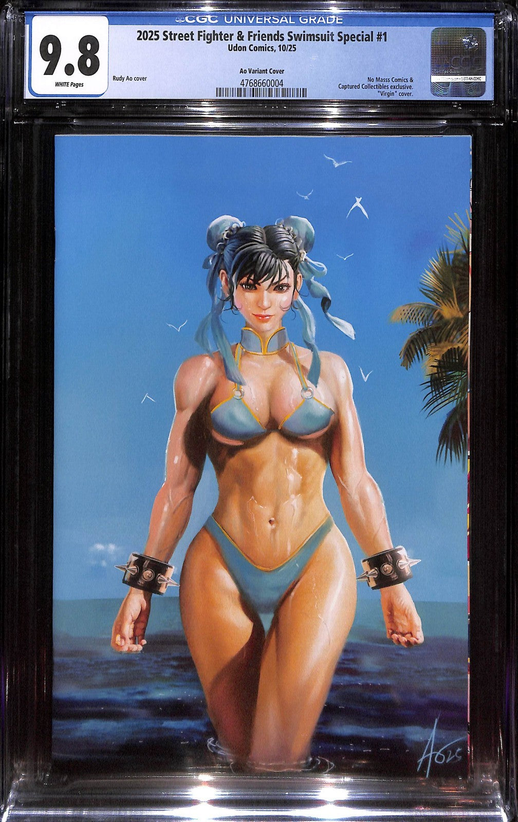 Street Fighter & Friends Swimsuit Special #1 Rudy Ao Variant Ltd 200 CGC 9.80