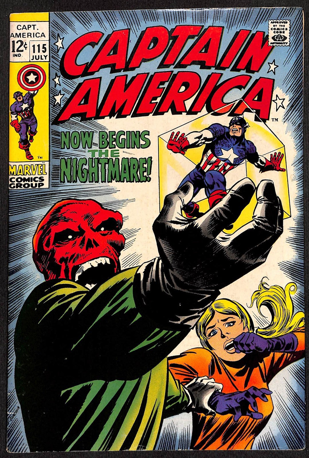 Captain America #115 Iconic Red Skull Cover FN0