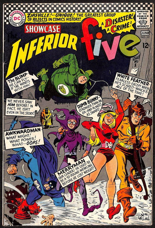Showcase #62 1st Team Appearance and Origin of Inferior Five VFN-0