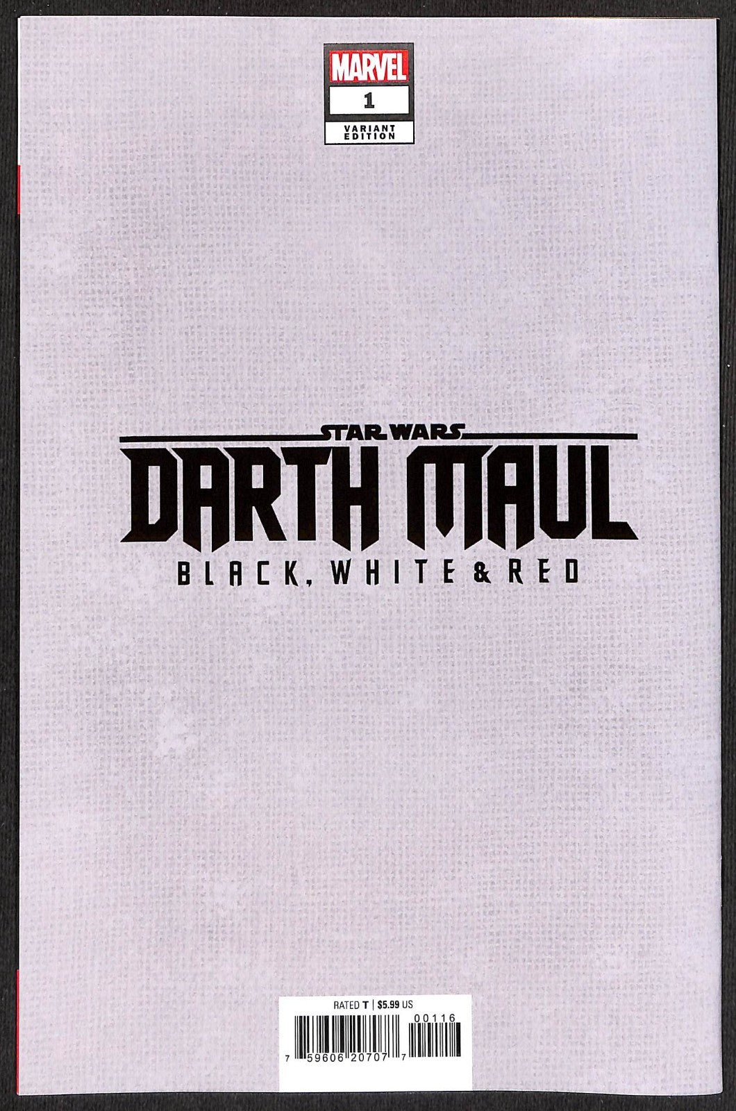 Star Wars Darth Maul Black White and Red #1 Frank Miller 1:100 Virgin Variant1