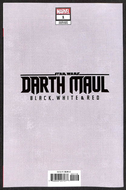 Star Wars Darth Maul Black White and Red #1 Frank Miller 1:100 Virgin Variant1