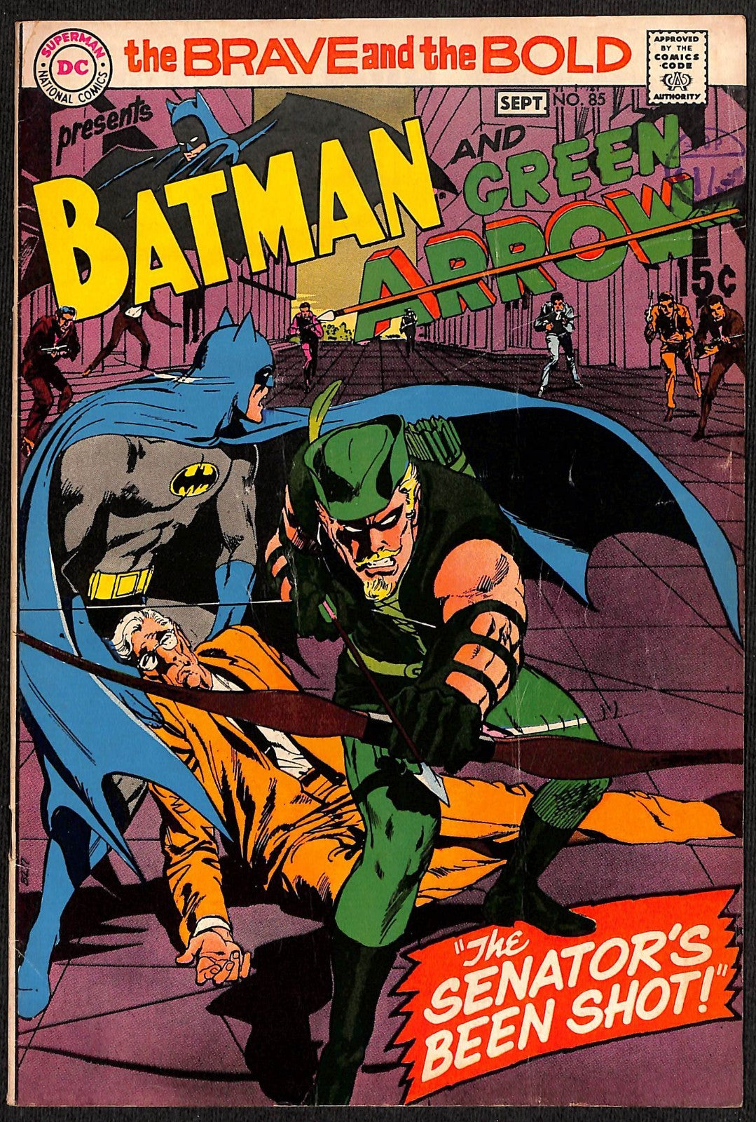 Brave and the Bold #85 Debut of New Green Arrow costume FN+0