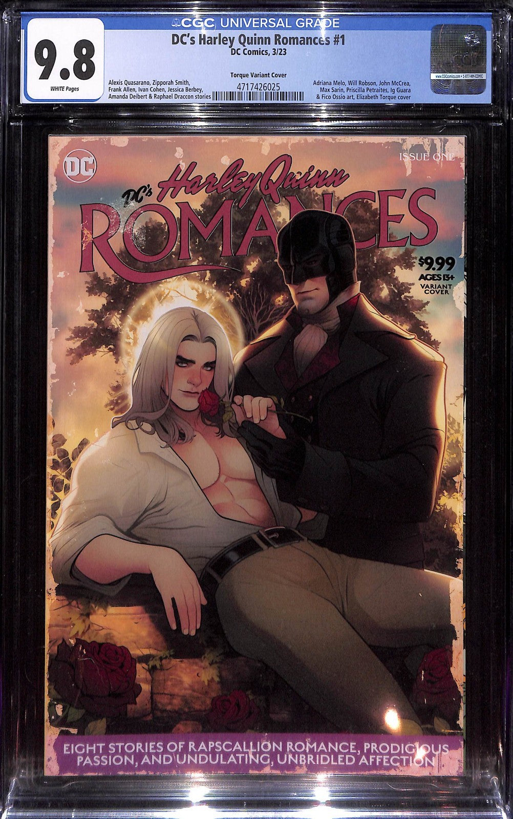 DC's Harley Quinn Romances #1 Elizabeth Torque 1:25 Variant CGC 9.80