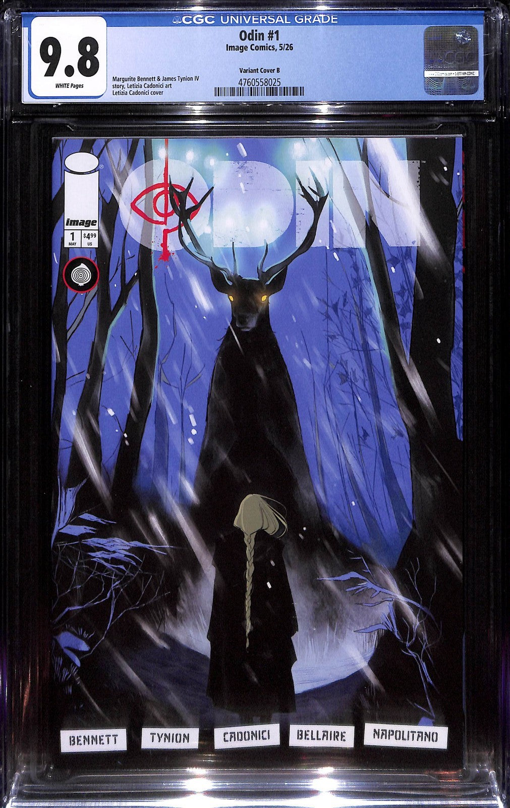 Odin #1 Letizia Cadonici 1:10 Variant CGC 9.80