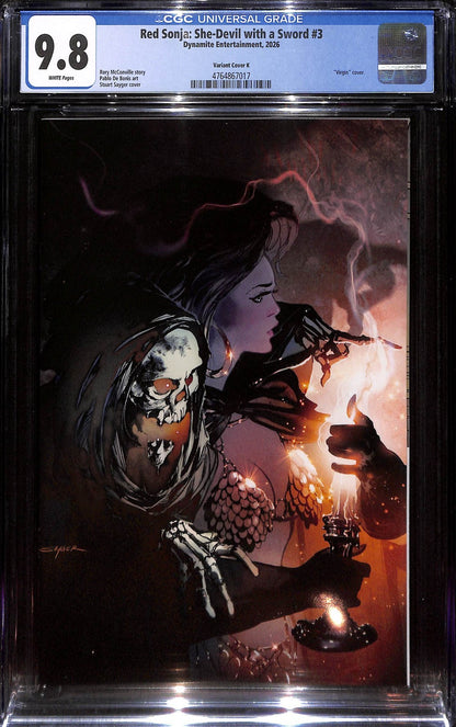 Red Sonja She Devil with a Sword #3 Stuart Sayger 1:20 Variant CGC 9.80