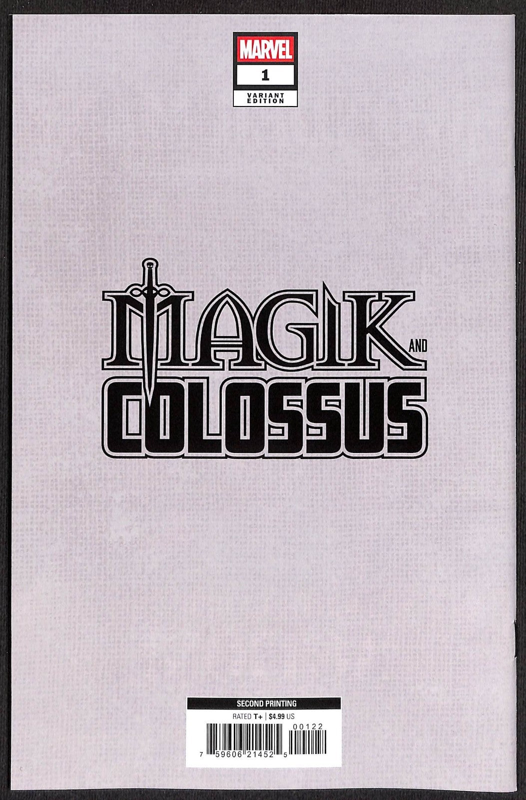 Magik and Colossus #1 Simone Di Meo 2nd Print 1:25 Virgin Variant1