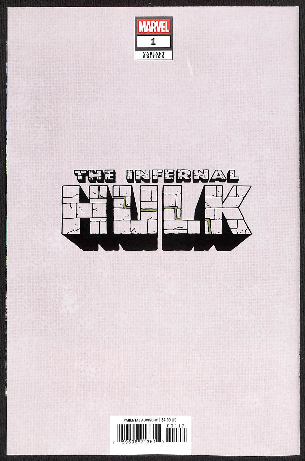 Infernal Hulk #1 Nic Klein 1:100 Virgin Variant1
