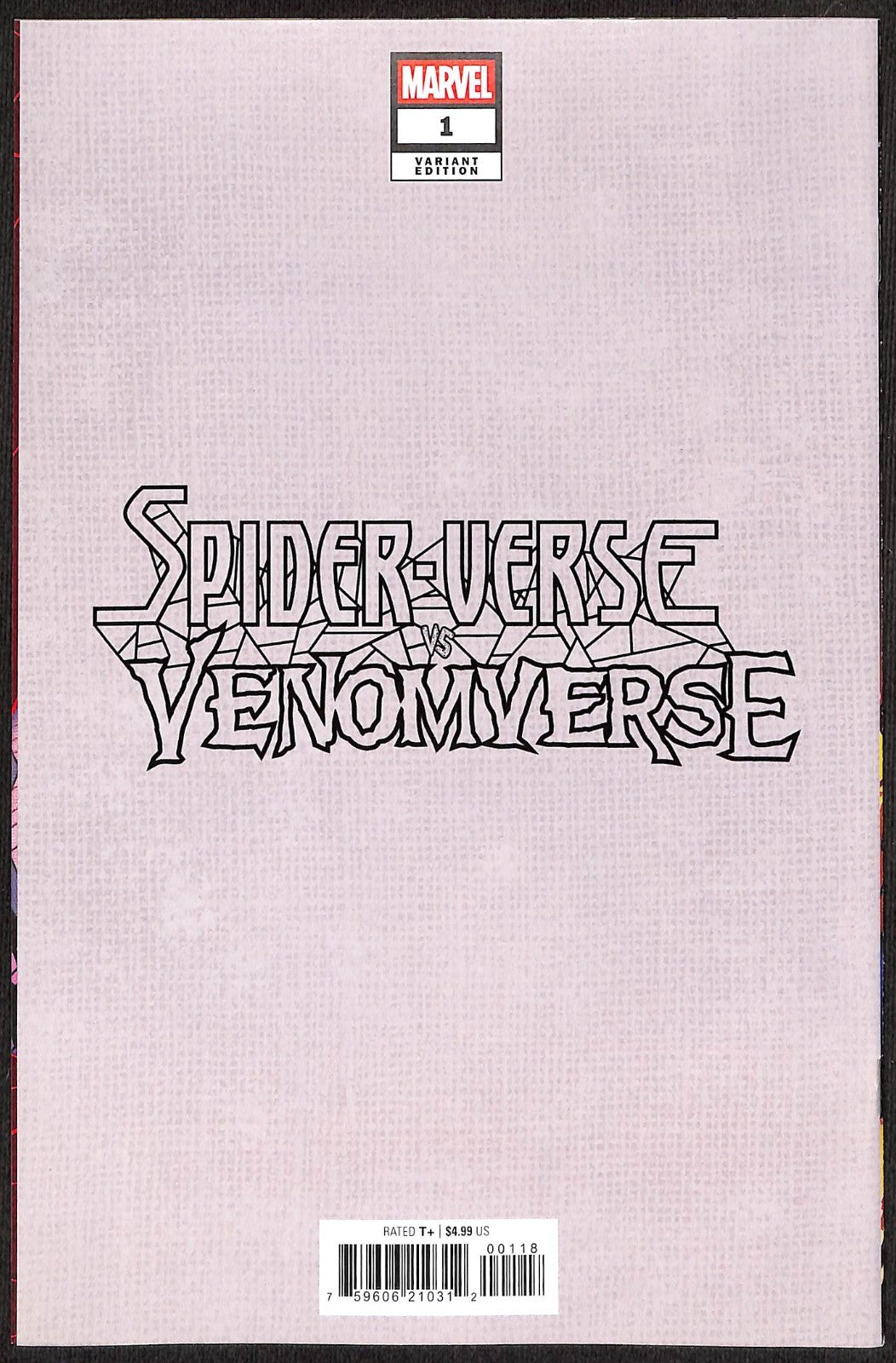 Spider-Verse vs. Venomverse #1 Greg Land 1:50 Virgin Variant1