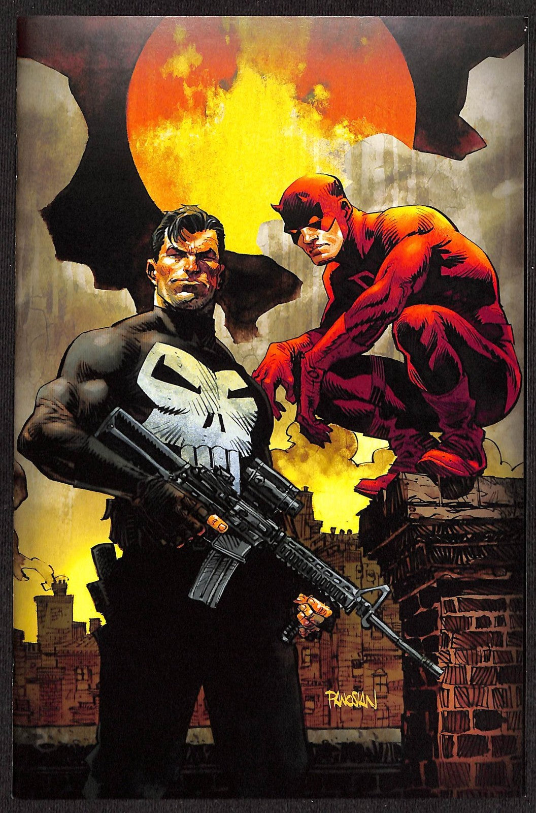 Daredevil Punisher the Devil's Trigger #1 Dan Panosian 1:25 2nd Print Variant0