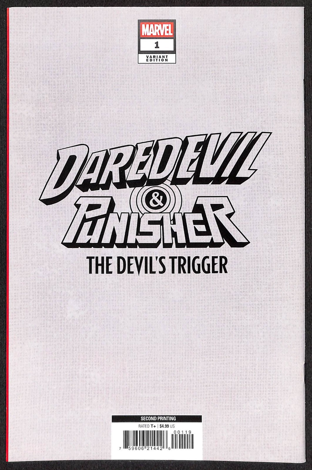 Daredevil Punisher the Devil's Trigger #1 Dan Panosian 1:25 2nd Print Variant1