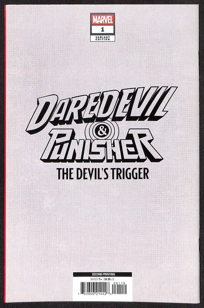 Daredevil Punisher the Devil's Trigger #1 Dan Panosian 1:25 2nd Print Variant1