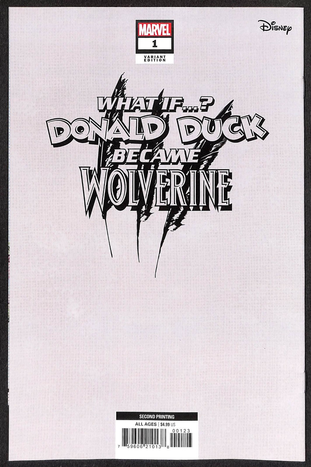 What if Donald Duck Became Wolverine #1 Skottie Young 2nd Print 1:25 Variant1