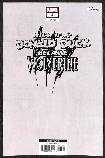 What if Donald Duck Became Wolverine #1 Skottie Young 2nd Print 1:25 Variant1