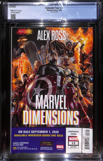 Fantastic Four #13 Alex Ross Marvel Dimensions Variant CGC 9.81