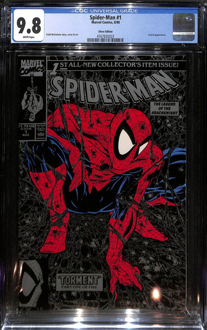 Spider-Man #1 Todd McFarlane Silver 1st Print CGC 9.80